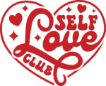 self love club, positive, heart - free svg file for members