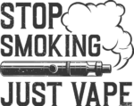 Stop smoking, just vape, vaping shirt design, funny quotes free svg file