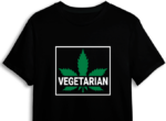 Vegetarian marijuana leaf, funny stoner shirt free svg file