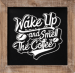 Wake up and smell the coffee, Kitchen Wall art, Coffee lover gift free svg file
