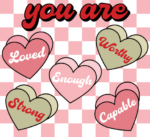 You are loved, enough worthy, strong, capable - free svg file for members