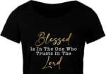 Blessed is in the one who trusts in the lord, golden png for sublimation - free svg file for members