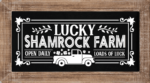 Lucky shamrock farm, open daily, loads of luck, wall art print - free svg file for members