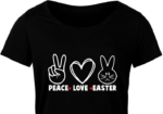Peace, love, easter, cute easter tshirt design free svg file