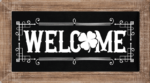 Welcome sign, clover leaves, st patricks day doormat - free svg file for members