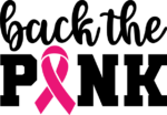 Back the pink, Breast Cancer Awareness free svg file