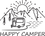 Happy camper, camping tshirt design - free svg file for members