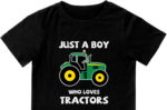 Just a boy who loves tractors, farmer boy tshirt design free svg file