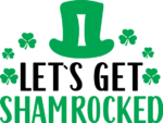 Lets get shamrocked, saint patricks day free svg file