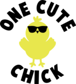 One cute chick, easter kids tshirt design free svg file