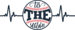 Tis the season, baseball, heart wave, baseball lover tee design - free svg file for members