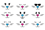 Bunny faces bundle - free svg file for members