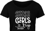 Girls trip 2023, echo stacked text, traveler girls tshirt design - free svg file for members