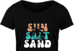 Beach vibes tshirt design, palm trees, Sun, salt, sand - free svg file for members