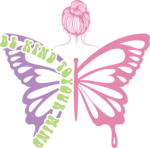 Be kind to your mind, a girl with butterfly wings clipart image free svg file