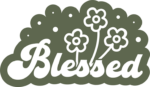 Blessed, flowers, positive vibes, religious tshirt design free svg file