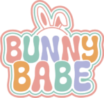 Bunny babe, retro groovy text, bunny ears, easter decor free svg file