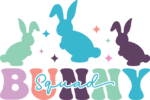Bunny squad, three rabbits, easter tshirt design free svg file