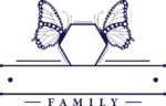 Family name frame, personalized frame decorated with butterflies free svg file