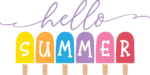 Hello summer, ice cream clipart image - free svg file for members