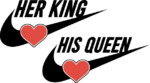Her king, his queen, wedding, anniversary - free svg file for members
