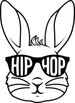 Hip hop, cute bunny with sunglasses, easter t-shirt design - free svg file for members