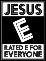Jesus, rated E for everyone, christians tshirt design - free svg file for members