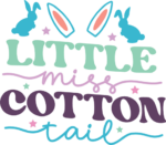 Little miss cotton tail, easter tshirt design free svg file