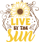Live by the sun, motivational quotes - free svg file for members