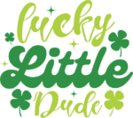 Lucky little dude, kids st patricks day tshirt design free svg file