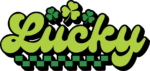 Lucky sign, st patricks day, clover leaves free svg file