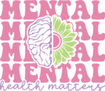 Mental heath matters, echo text, health awareness free svg file