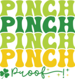 Pinch proof, echo stacked text, saint patricks day free svg file