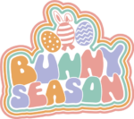 Bunny season, retro, easter decor free svg file