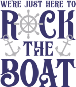 Sailing t-shirt design, We are just here to rock the boat - free svg file for members