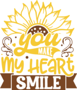 You make my heart smile, valentines day wall decor - free svg file for members