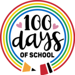100 days of school, pencil with bow, kids tshirt design - free svg file for members
