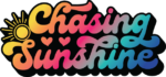 Chasing Sunshine, Retro Groovy Text, Summer Sweatshirt Design - free svg file for members