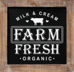 Farm Fresh, Organic Milk And Cream, Farmhouse Wall Art - free svg file for members