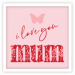 Gift card for mom, I love you mum, mothers day gift - free svg file for members