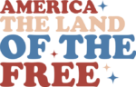 America the land of the free, 4th july ,independence day tshirt design free svg file