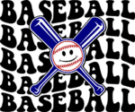 Baseball lover tshirt design, crossed bats with baseball ball clipart image - free svg file for members
