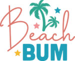 Beach bum, palm trees, beach vibes tshirt design - free svg file for members