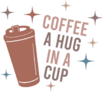 Coffee, a hug in a cup, funny coffee lover shirt design free svg file