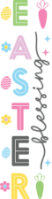 Easter blessing, easter egg, carrot, easter porch sign - free svg file for members