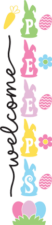 Welcome peeps, bunny clipart image, easter decoration - free svg file for members