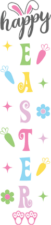 Easter decoration, Happy easter porch sign - free svg file for members