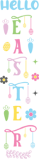 Hello easter, easter home decor, porch sign - free svg file for members