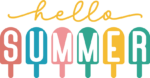 Hello summer, ice cream clipart image, summer vibes tshirt design free svg file