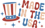 Made in the USA, American hat, 4th july tshirt design - free svg file for members